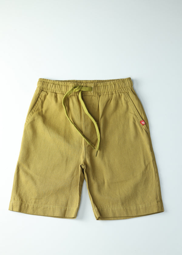 BABY BOYS WOVEN BASIC SHORTS - KHAKI