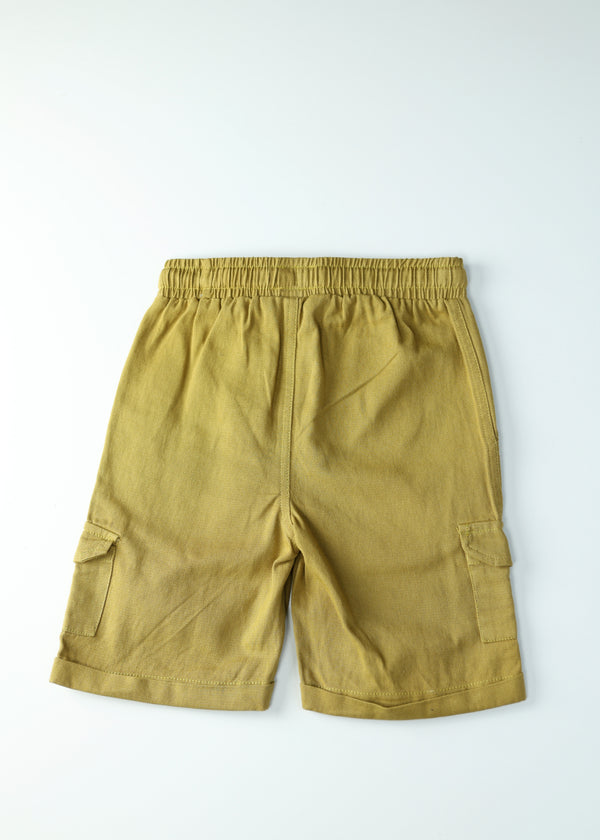 Kid Boys Woven Cargo Shorts - Khaki