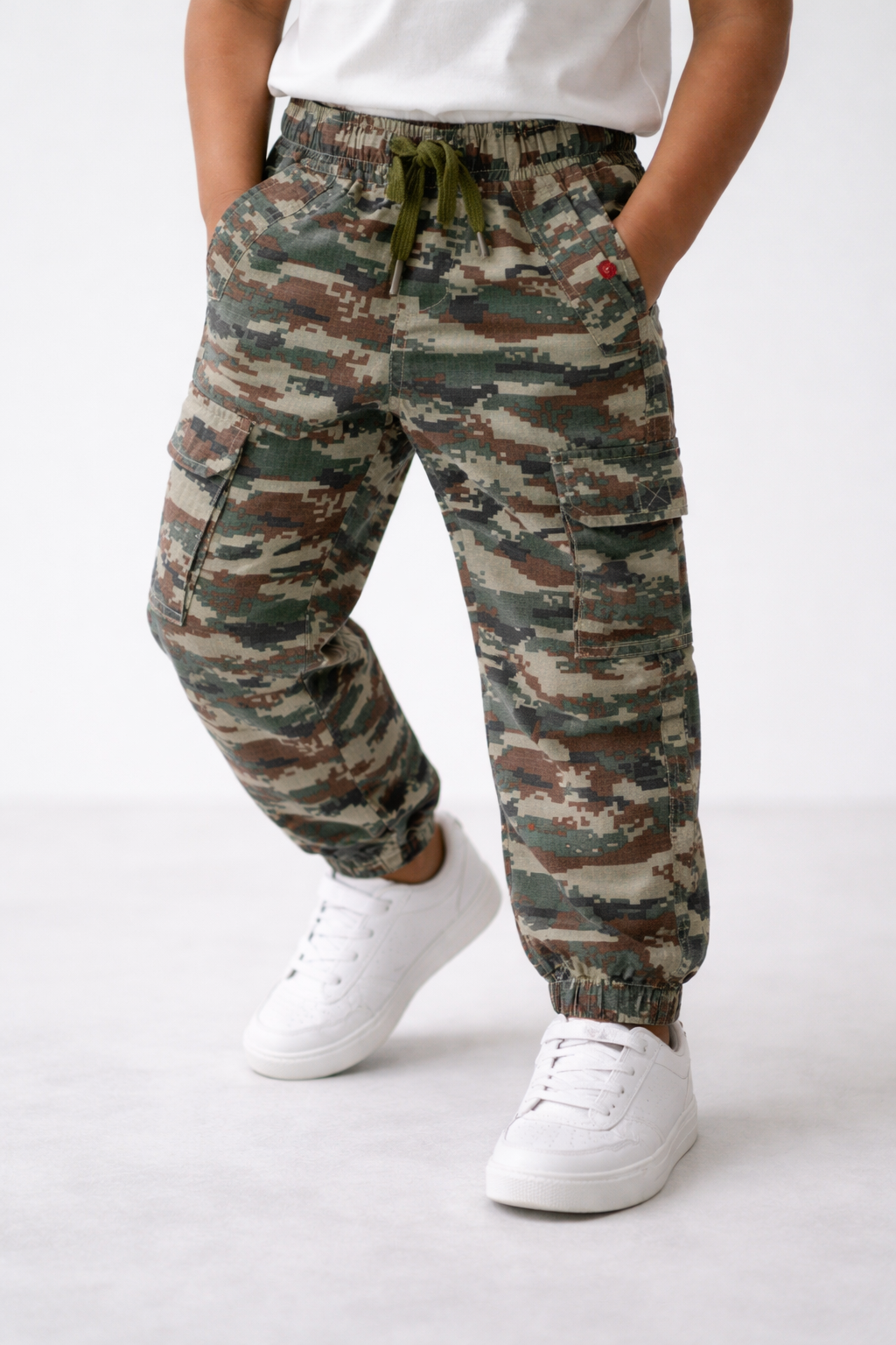 Kids wear, Cargo Jogger , Cotton Camou Print.