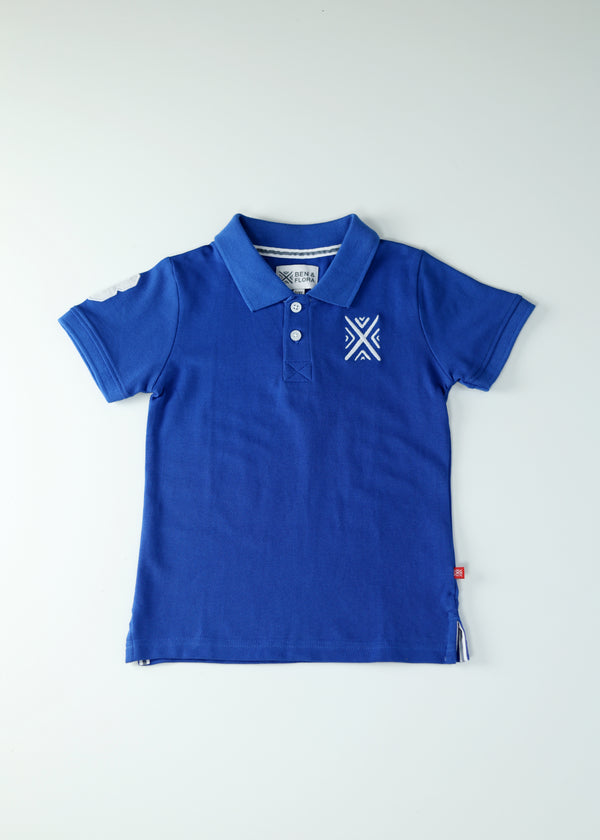 Kid Boys Basic Polos - Blue