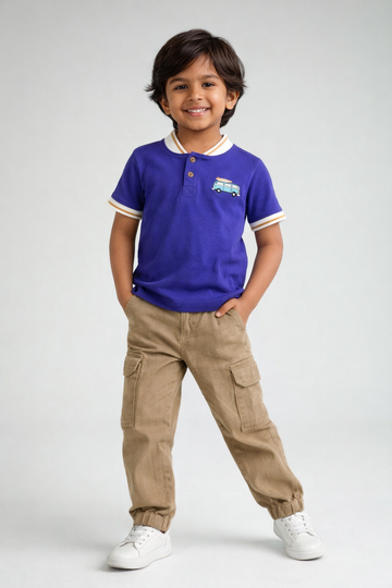 Kid Boys Henley Polo