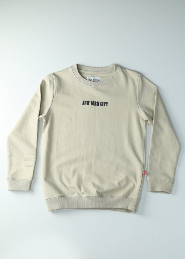 Kid Boys city print Sweatshirts - Beige
