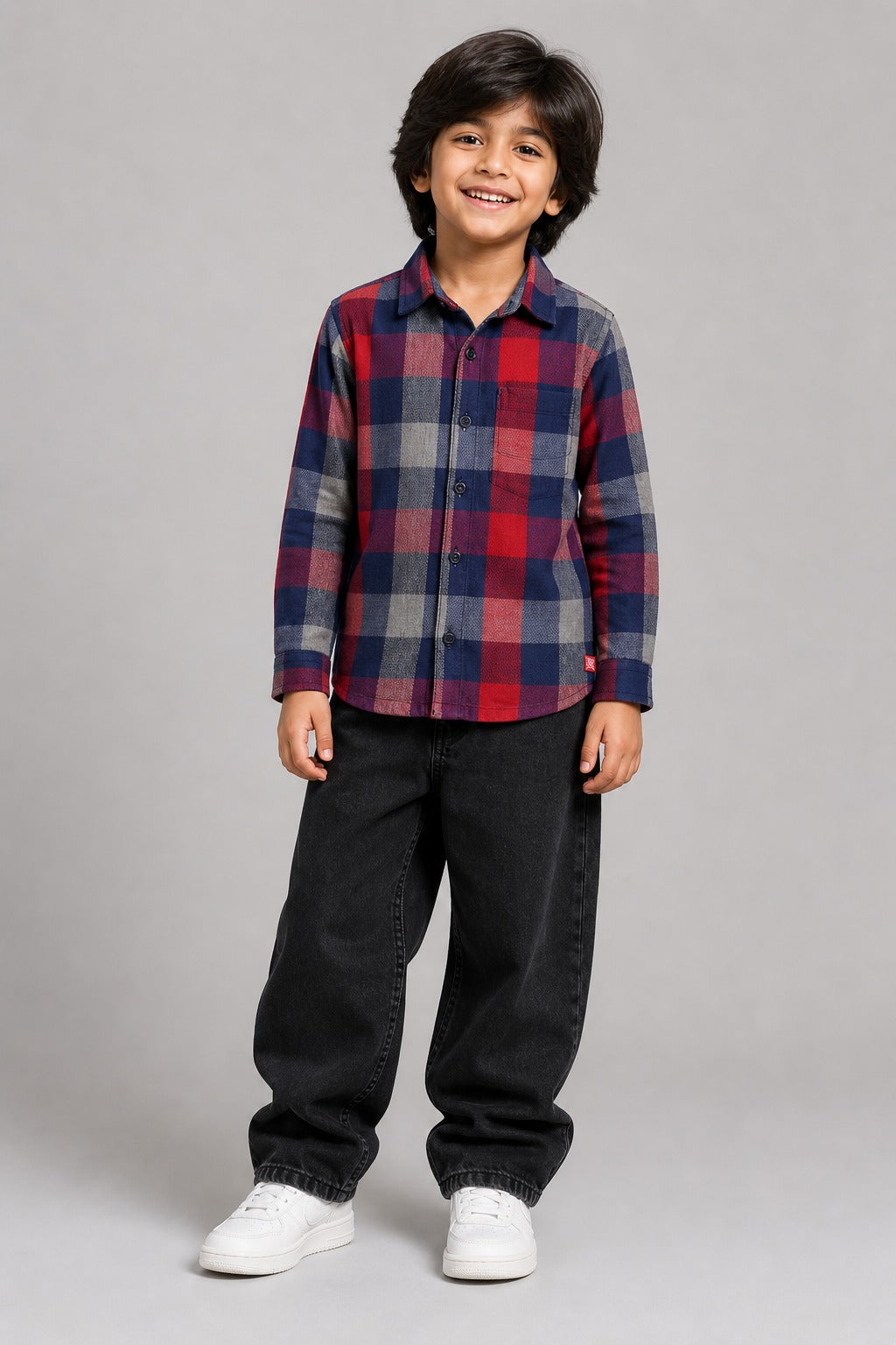 kids Cotton Chekered Shirt.