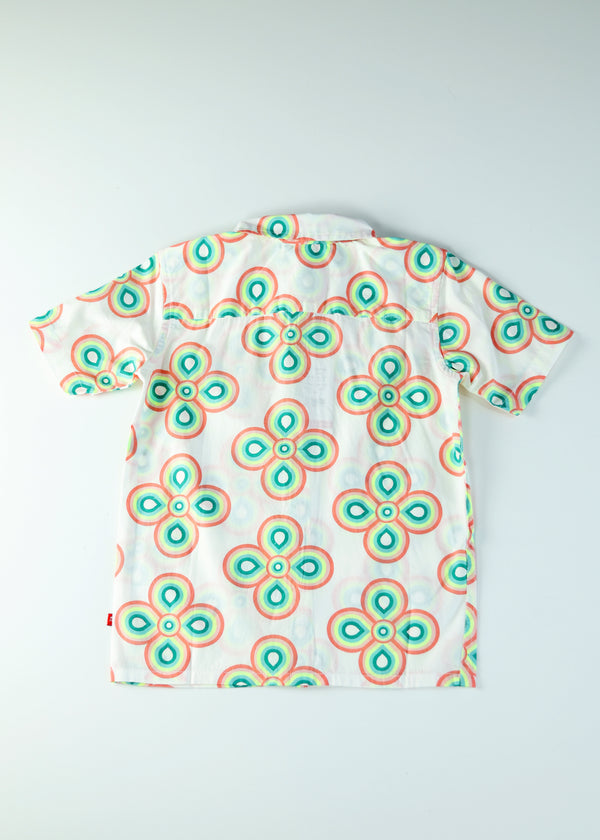 Kid Boys Retro Summer print Shirts - Multi