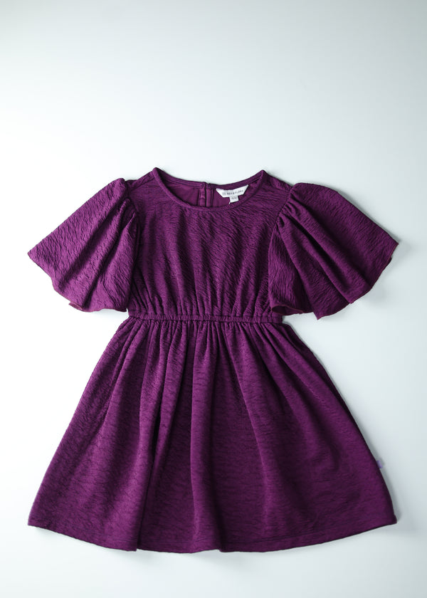 Kid Girls Knee-Length Dress - Purple