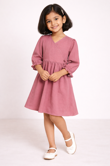 Kid Girls dress in Light weight Fabric - Onion