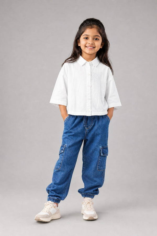 Kid Girls Shirt - White