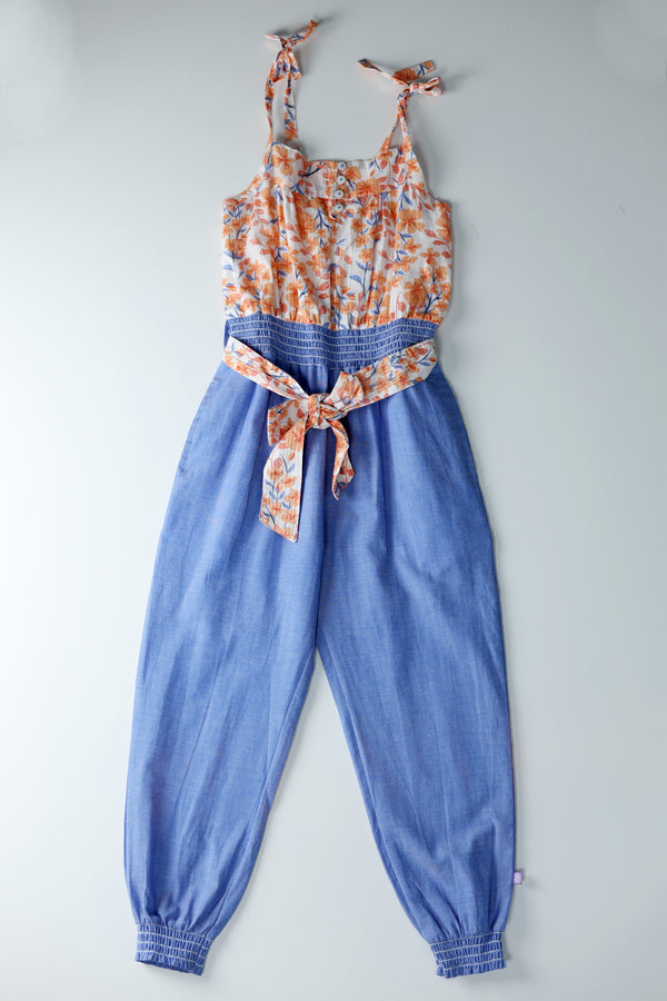 Kid Girls Jumpsuit - Lt.Blue
