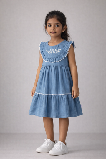Girls Muslin dress