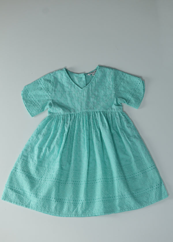 Kid Girls Dress - Mint Green
