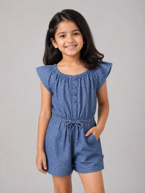 Kid Girls Jumpsuit - Blue