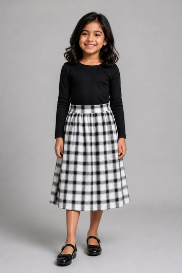 Kid Girls Cotton Skirt
