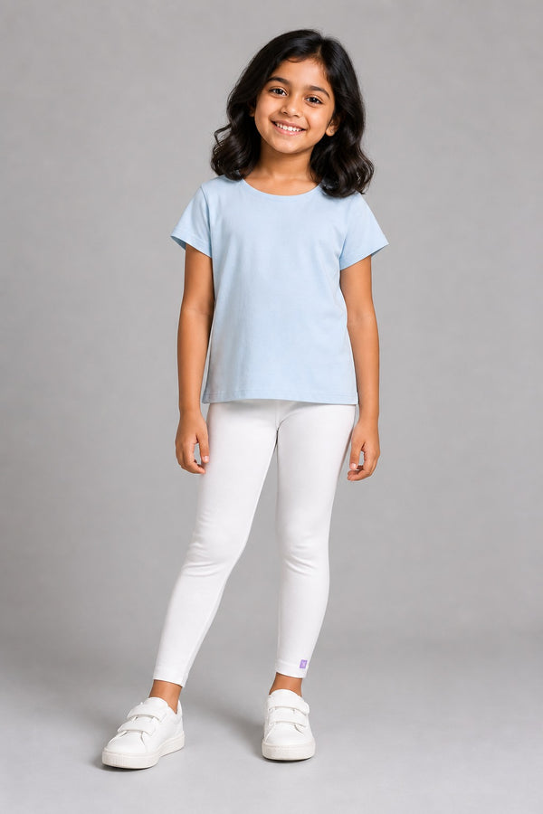 Kid Girls Leggings - White