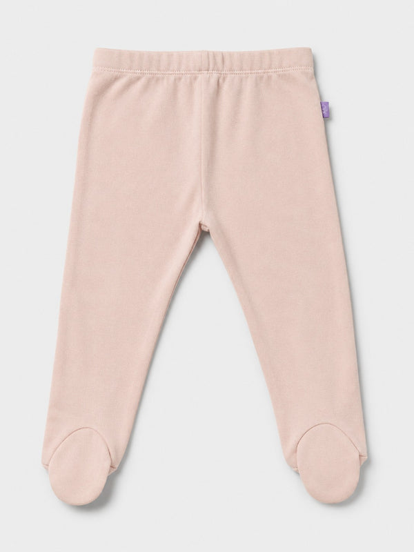Baby Girl Legging with foot - Pink
