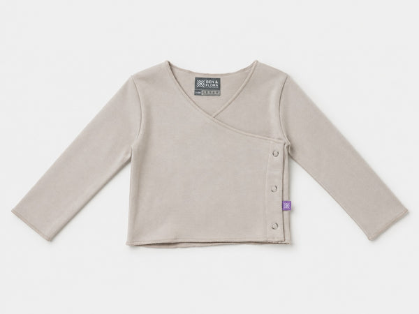 Baby Boy wrap Top - Grey