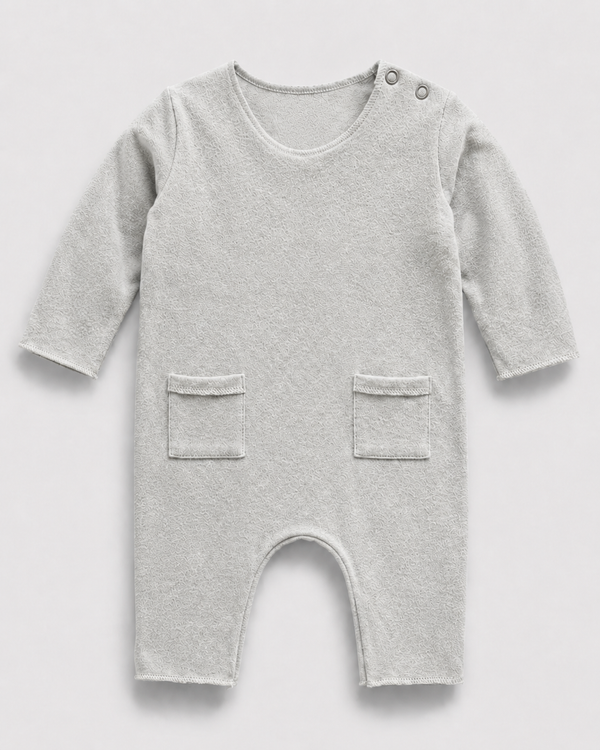 Baby Boy footless Sleep Suit - Grey
