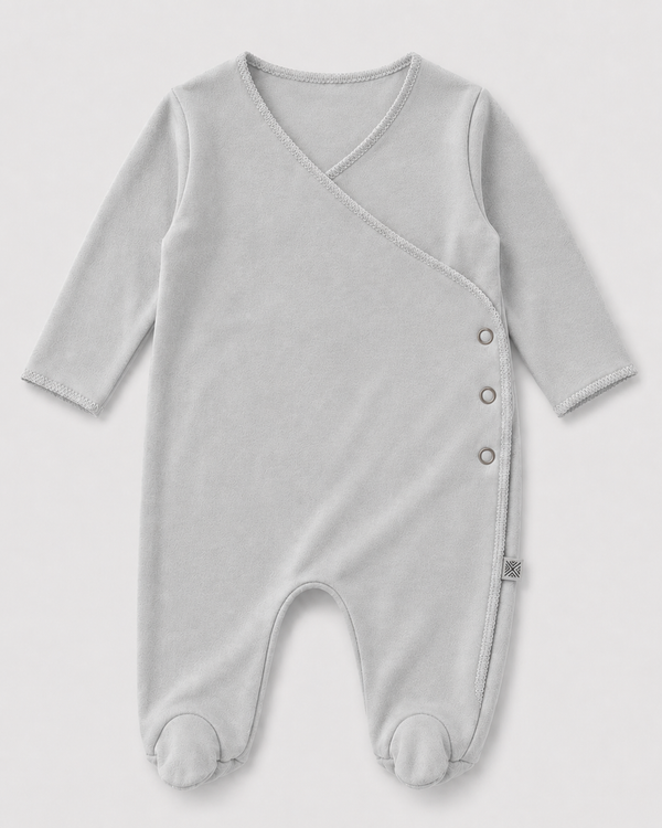 Baby Boy wrap Sleep Suit - Grey