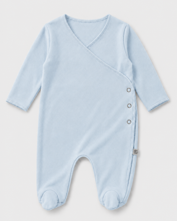 Baby Boy wrap Sleep Suit - Blue