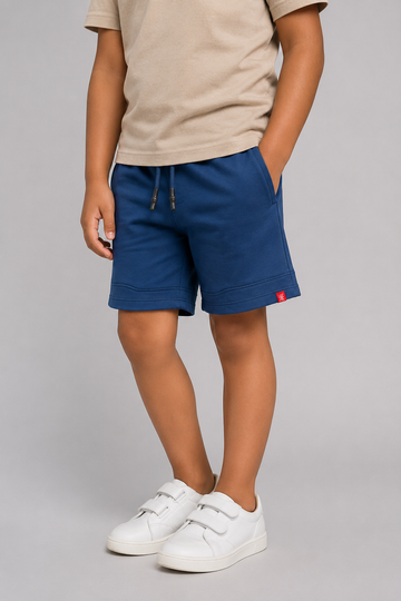 Kid Boys Shorts-Diesel Blue