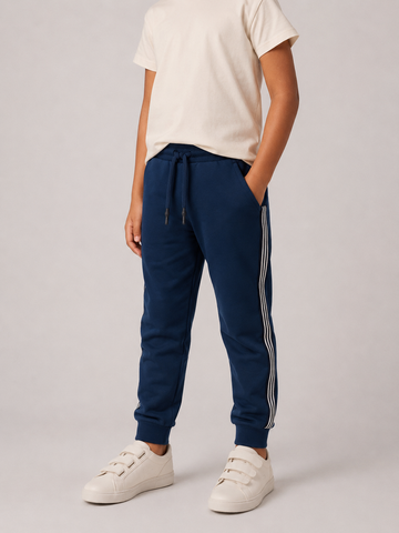 Kid Boys Jogger with Side tape - Diesel Blue
