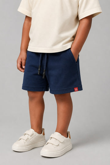 Baby Boy knit Shorts - Diesel Blue