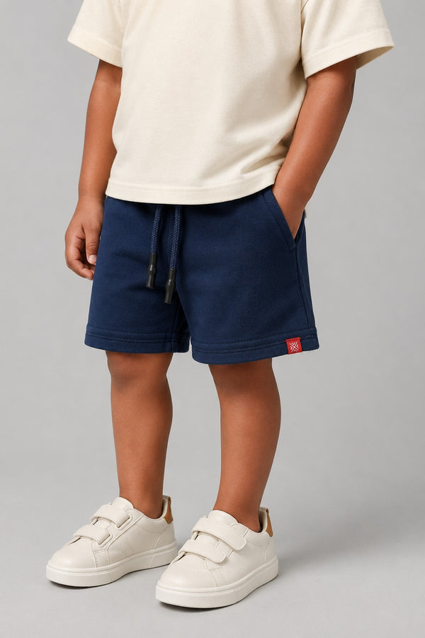 Baby Boy knit Shorts - Diesel Blue
