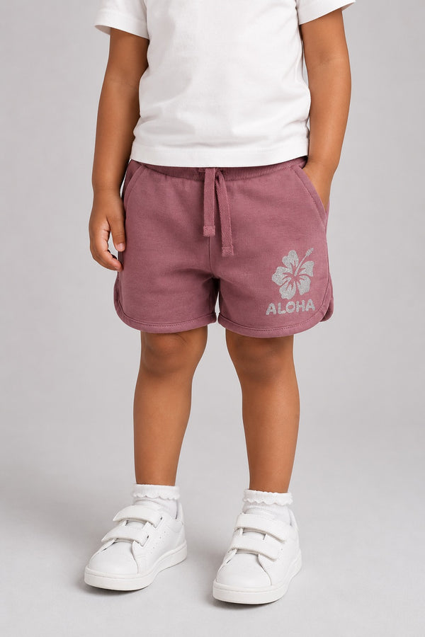 Baby Girl Shorts - Plum
